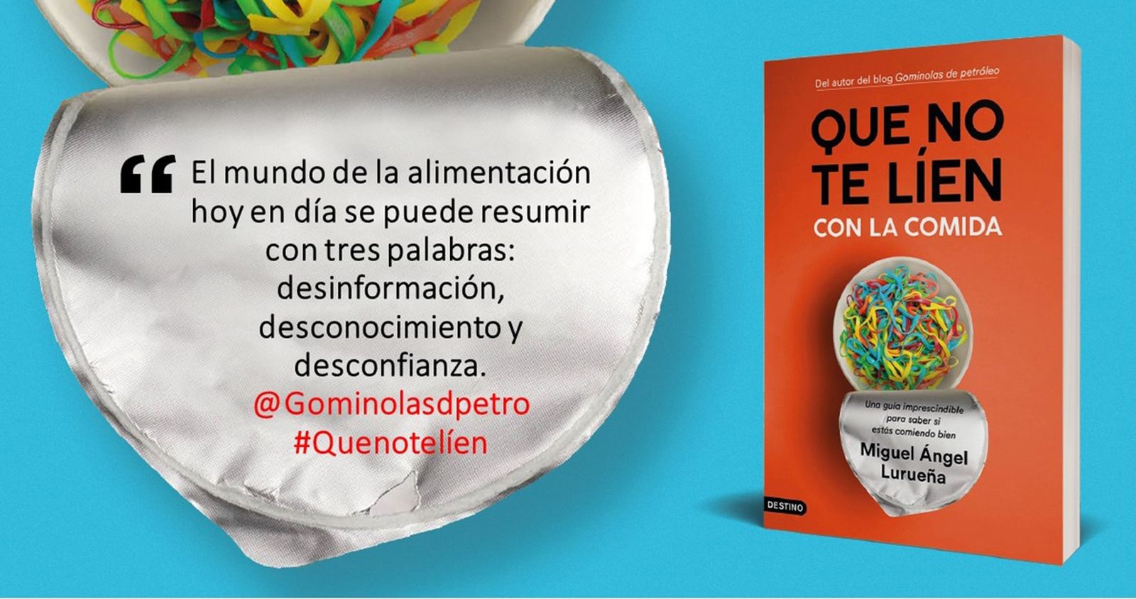 Portada del libro 'Que no te lien con la comida?