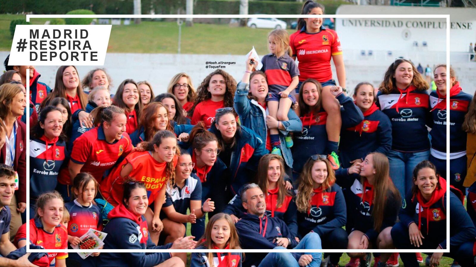 Lucía Díaz madrina del Club de Rugby Majadahonda
