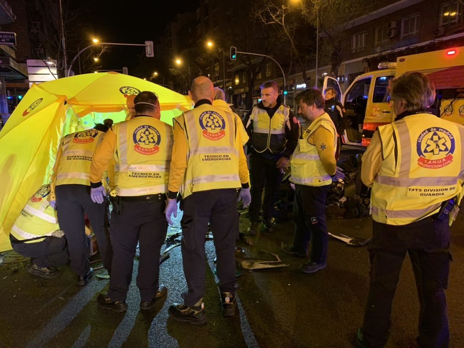 El accidente ocurrió en la calle Alcalá, a la altura de la Plaza de las Ventas