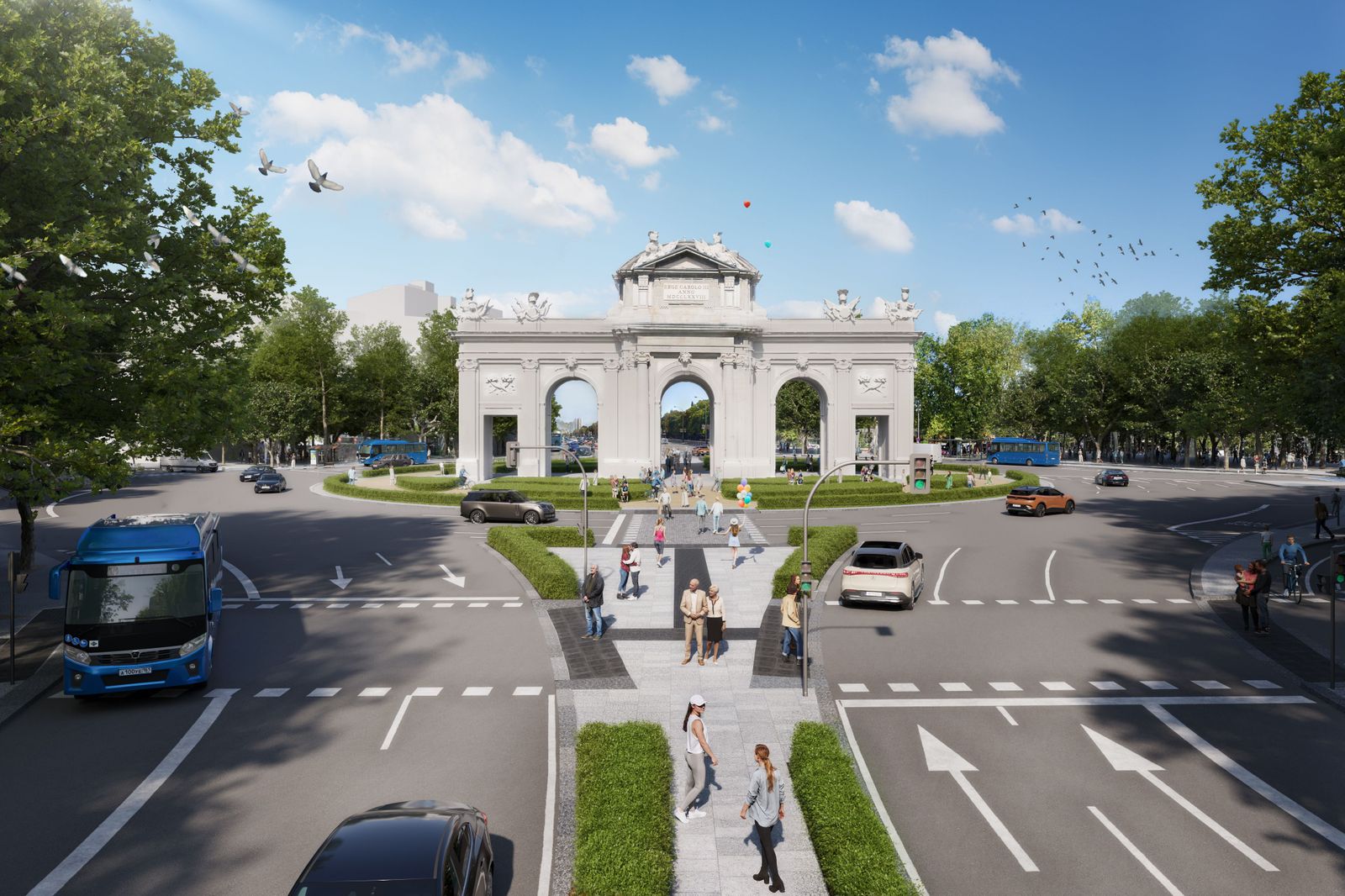 Las obras del nuevo bulevar entre Alcalá y Cibeles cortarán un carril por cada sentido