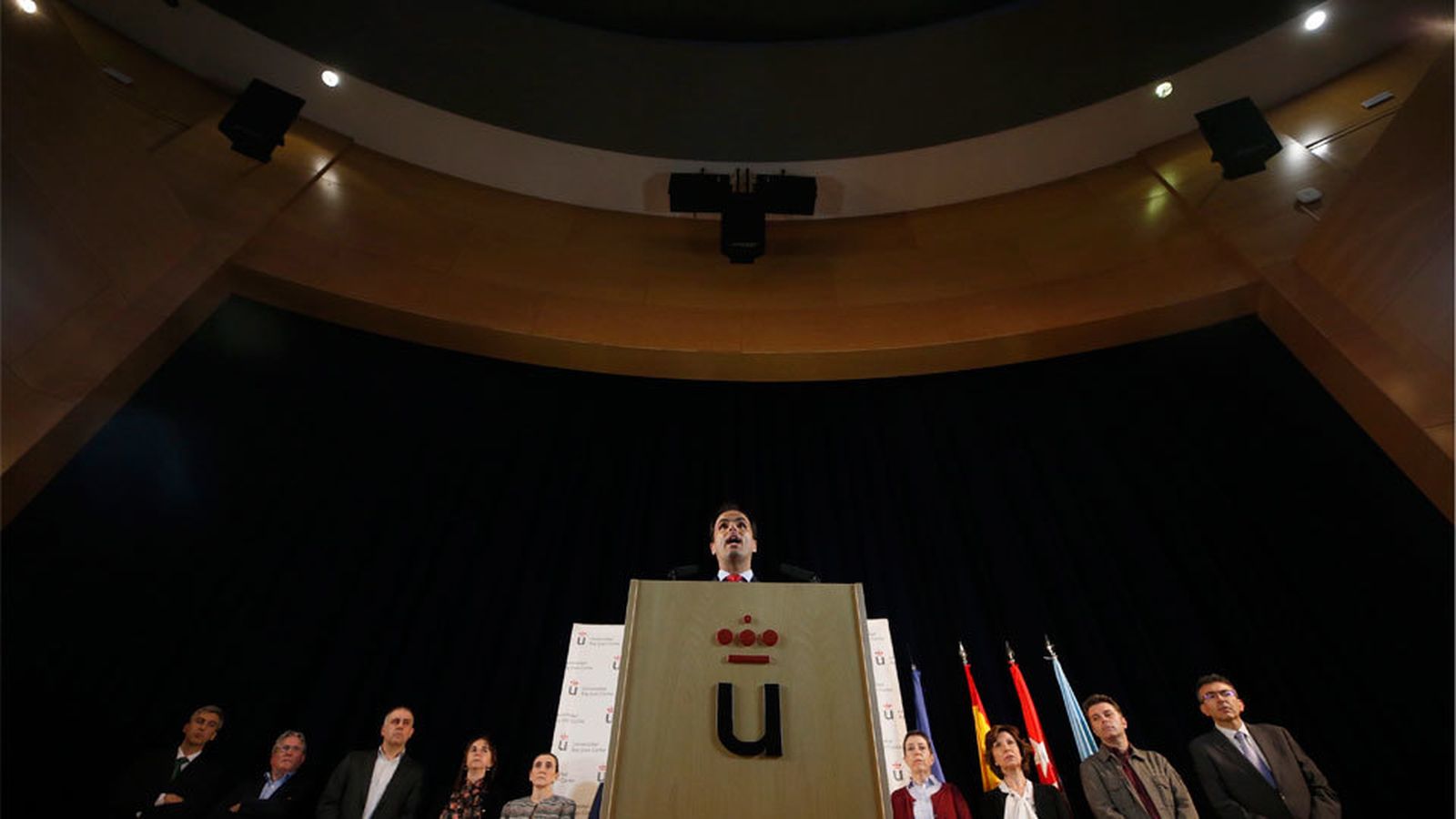 Rueda de prensa del rector de la Universidad Rey Juan Carlos