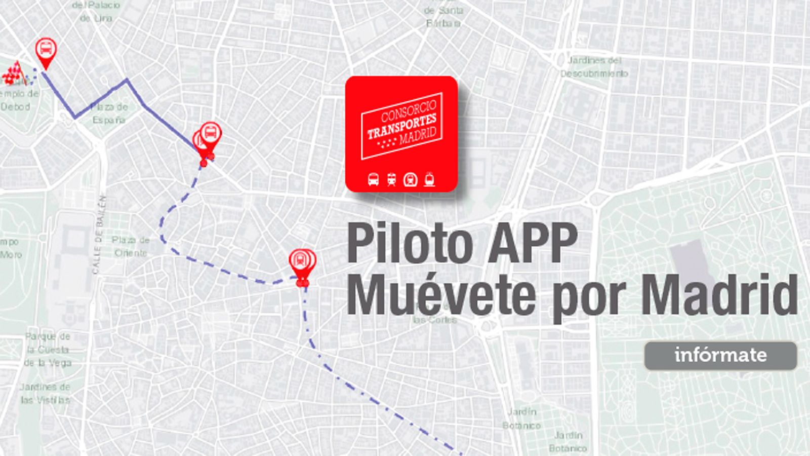 MuéveteXMadrid,  planificación de viajes multimodal en la Comunidad