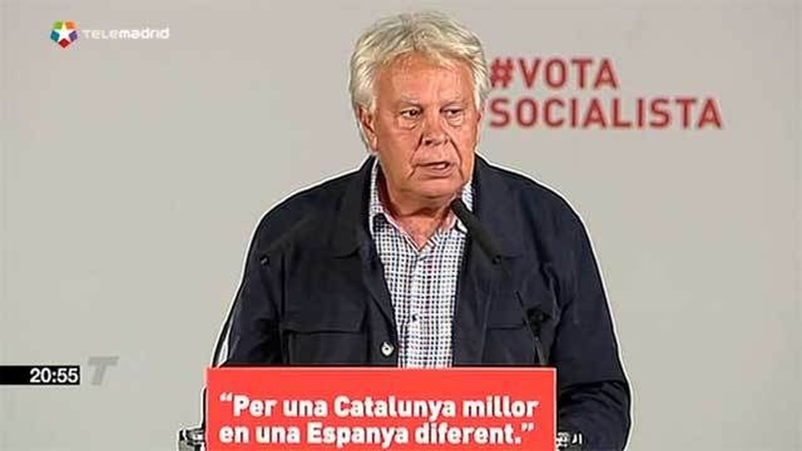 Felipe González: "No vamos a cambiar la Constitución por el derecho de autodeterminación"