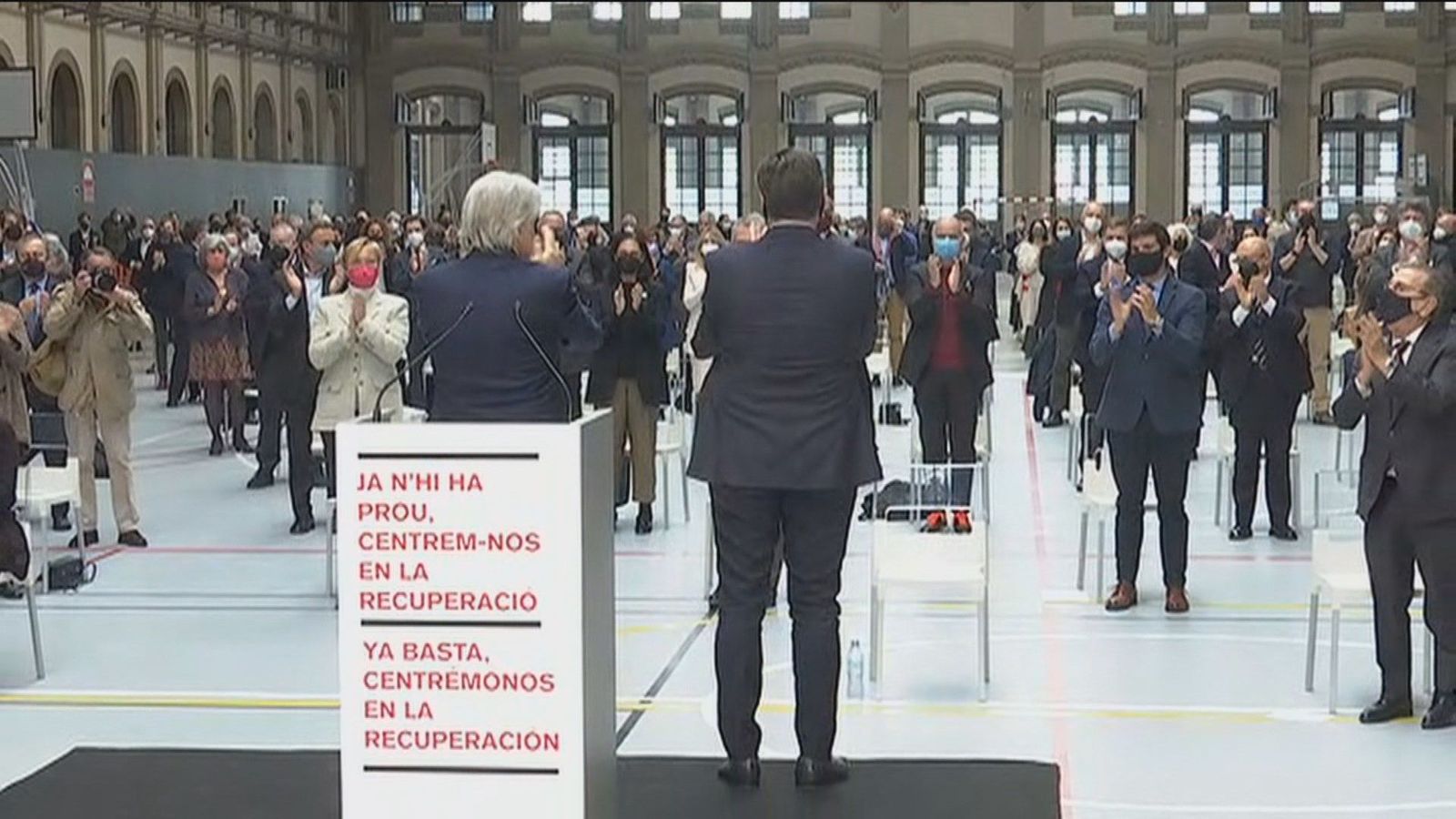 Los empresarios catalanes dicen ‘¡Basta ya!’ en un manifiesto conjunto contra la violencia