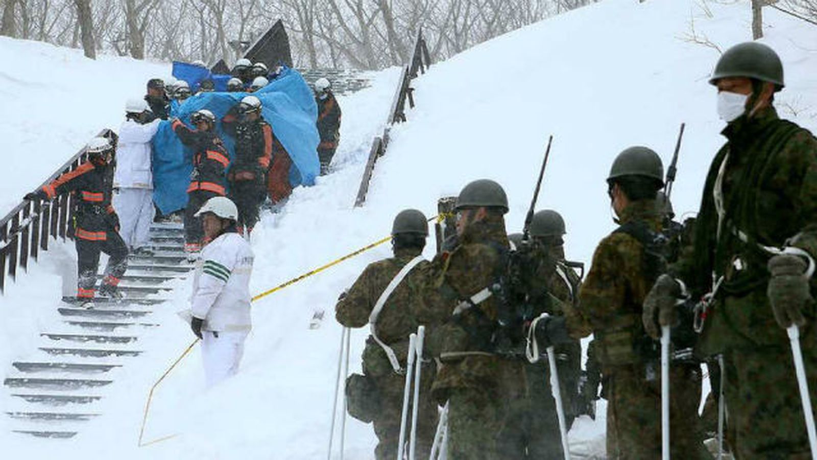 Avalancha de nieve en Japón
