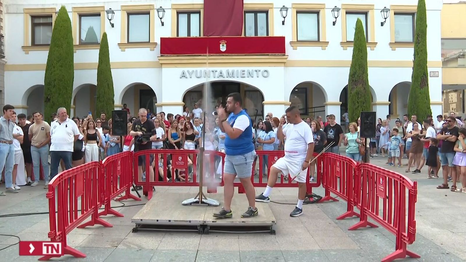 Los 48 cohetes de otras tantas reses para las fiestas de Sanse