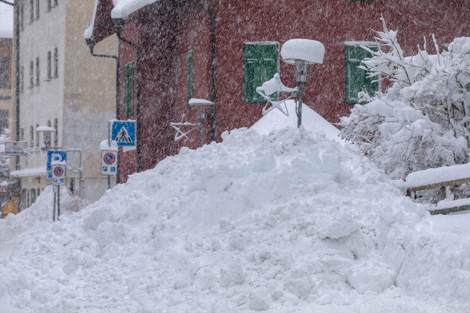 Nevada en Brenner, Italia (Imagen de Archivo)