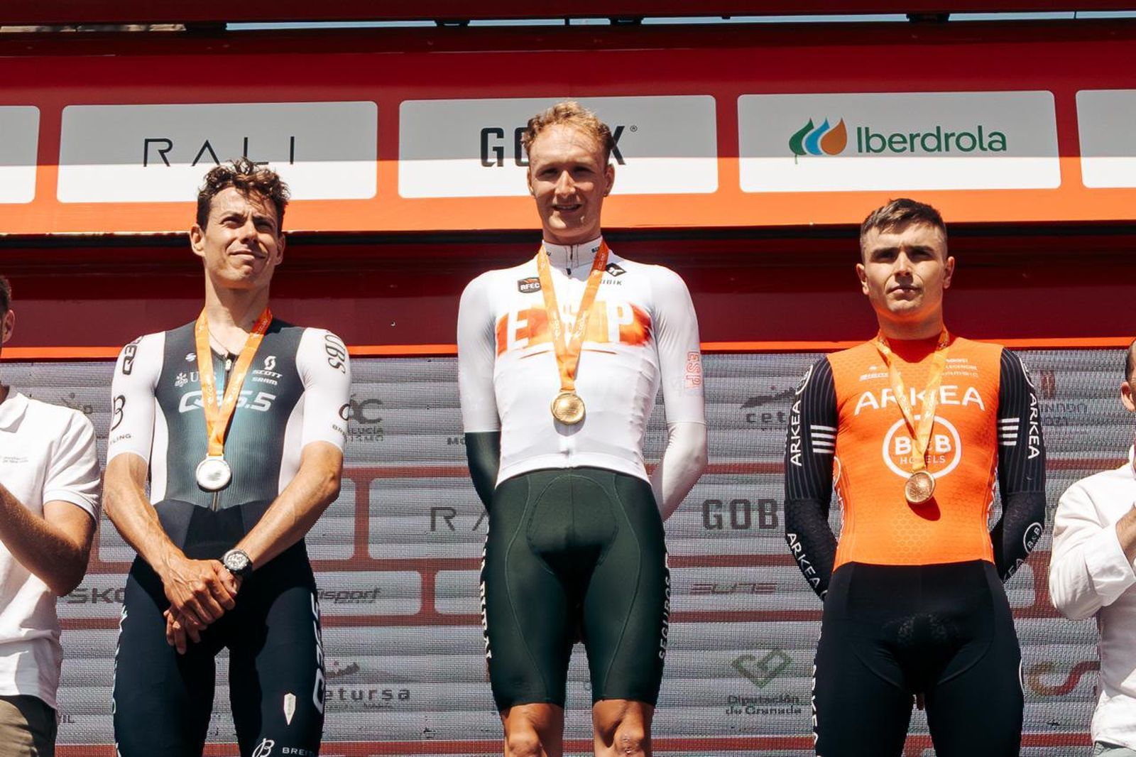 Podio del Campeonato de España contrarreloj