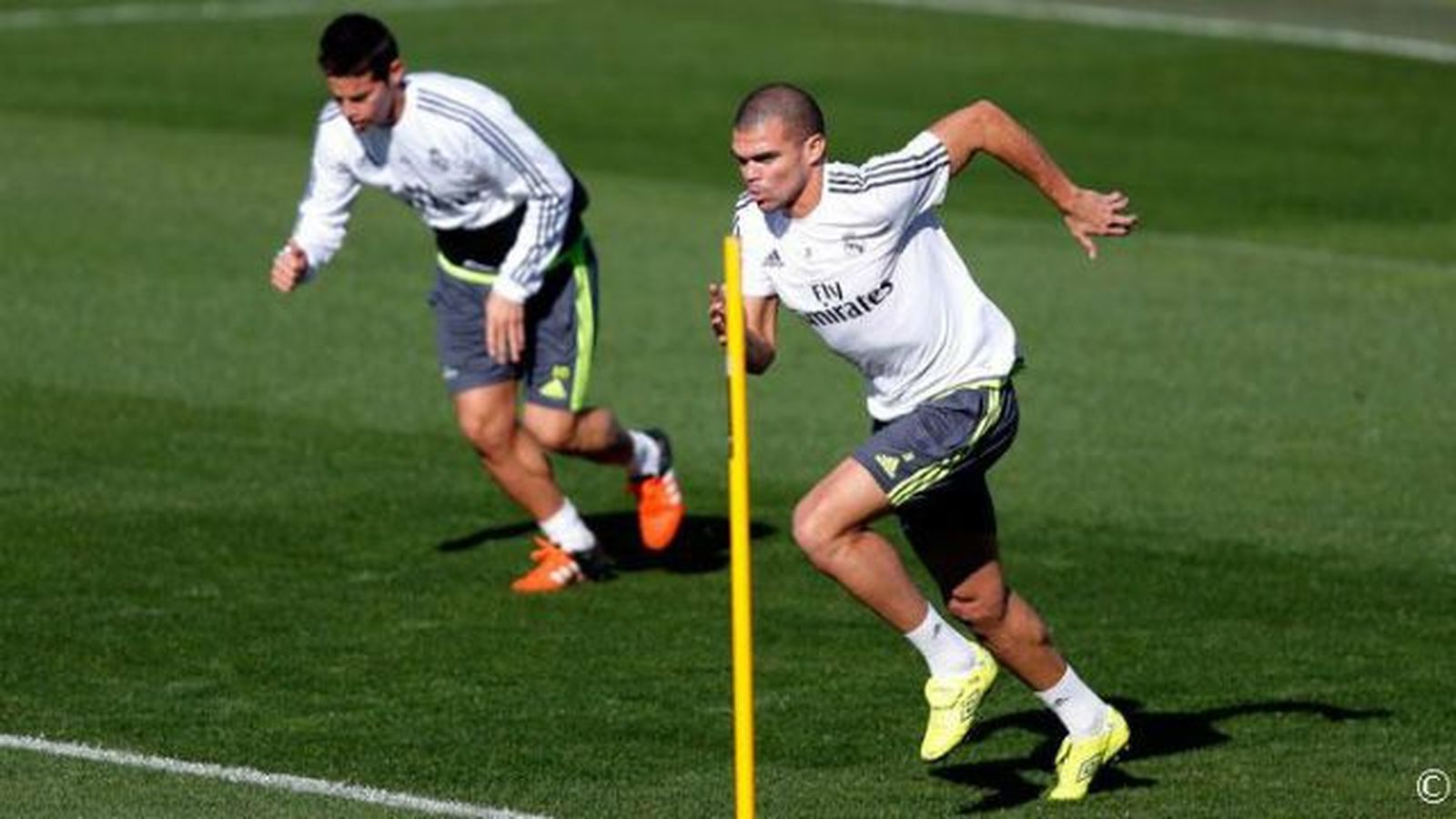 James, Benzema, Pepe y Arbeloa ya hacen trabajo de campo