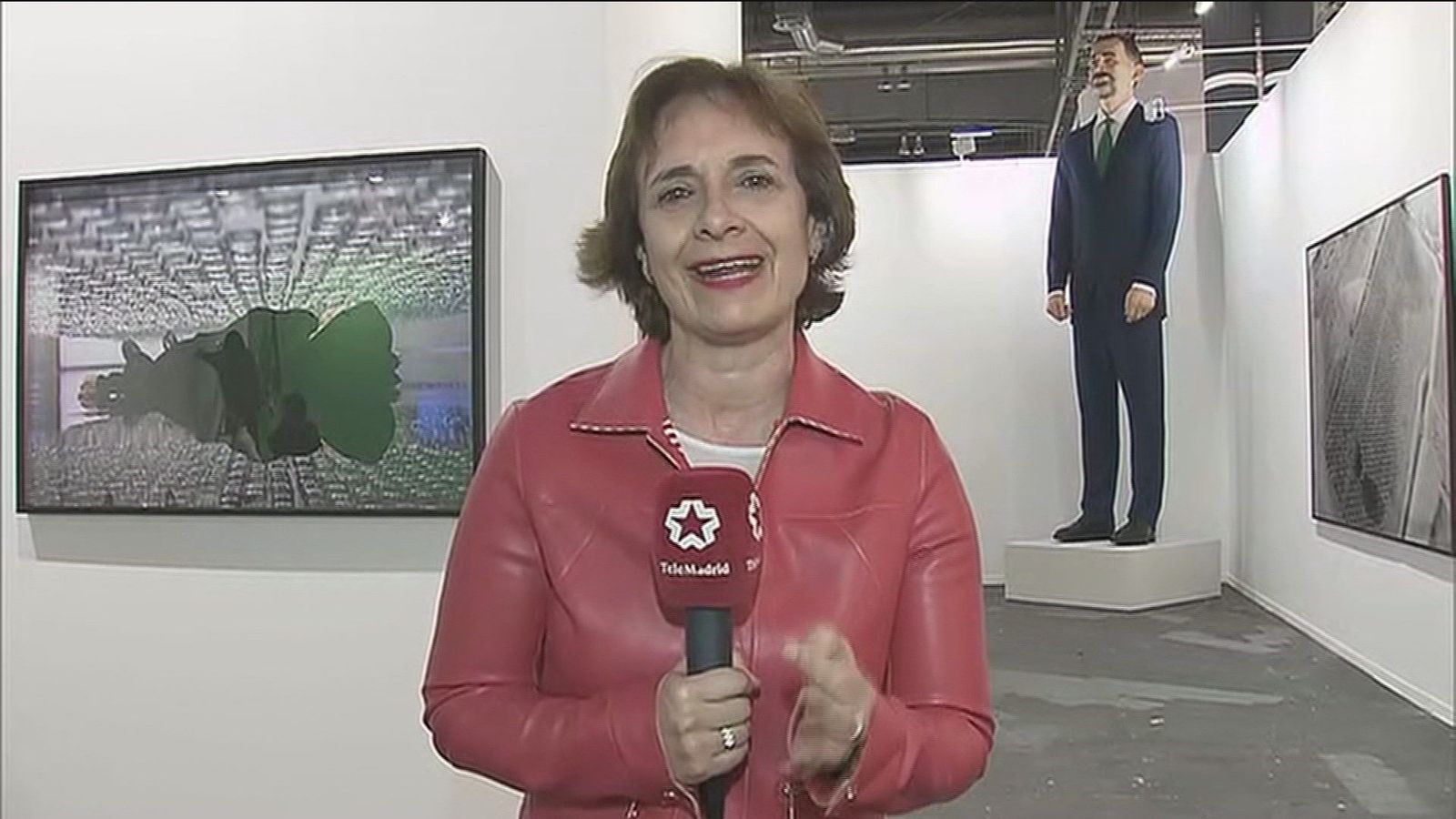 Figura hiperrealista de Felipe VI en ARCO, que deberá ser quemada