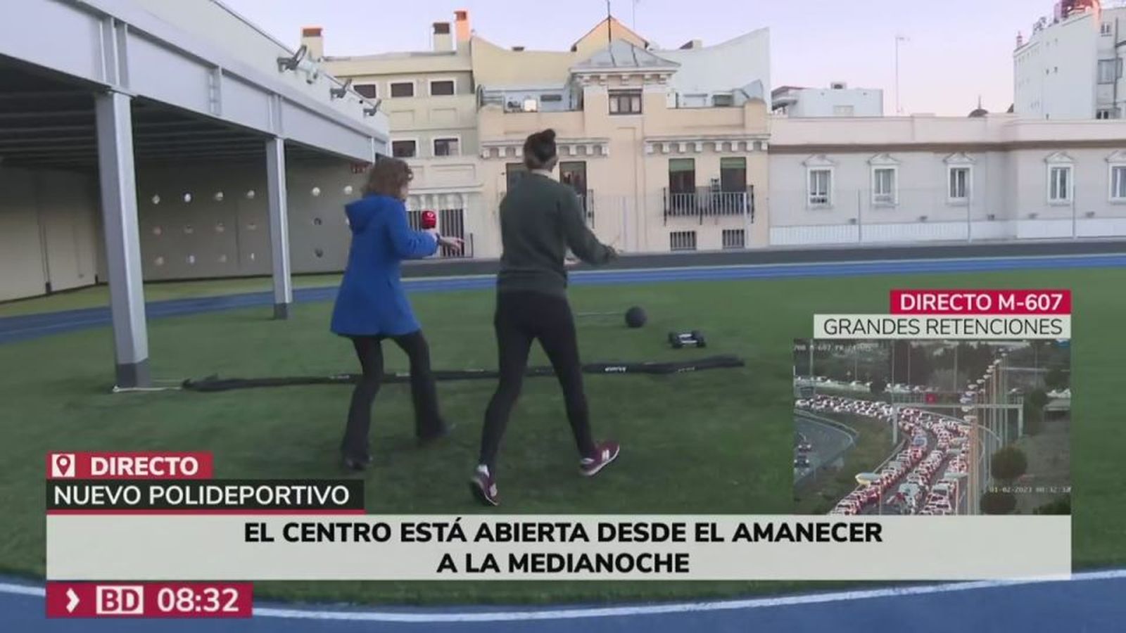 Una pista de atletismo en la azotea y piscinas en el sótano... así es el nuevo polideportivo de La Cebada en Madrid
