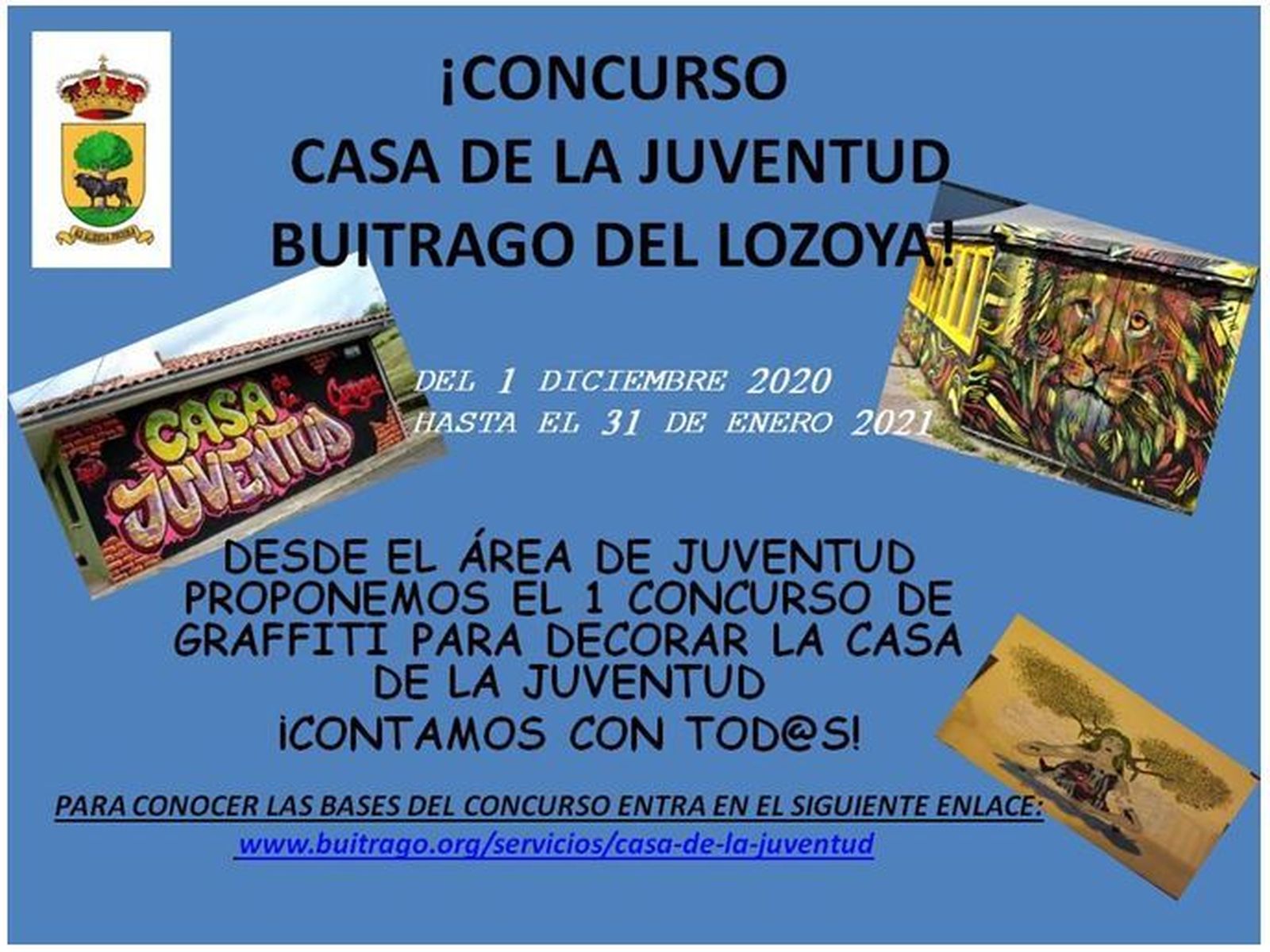 Buitrago convoca un concurso de grafiti para decorar su casa la juventud