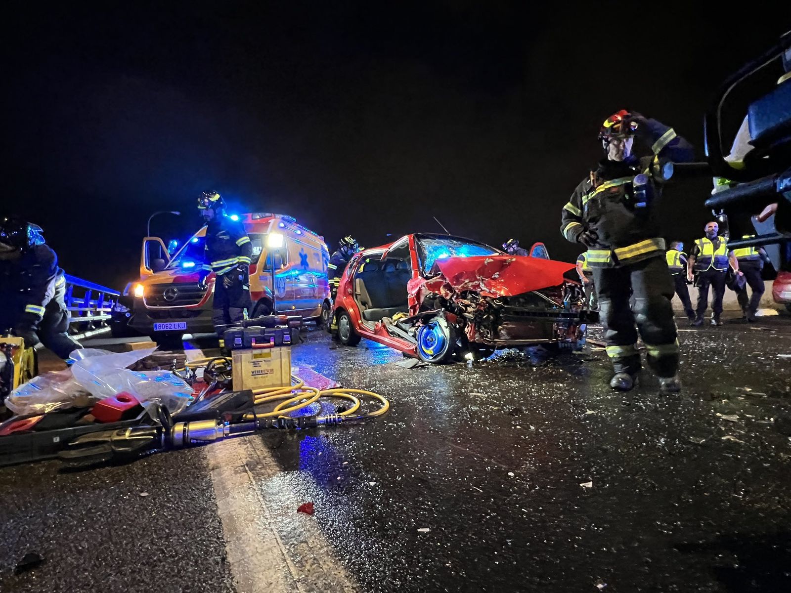 Accidente en la A-4