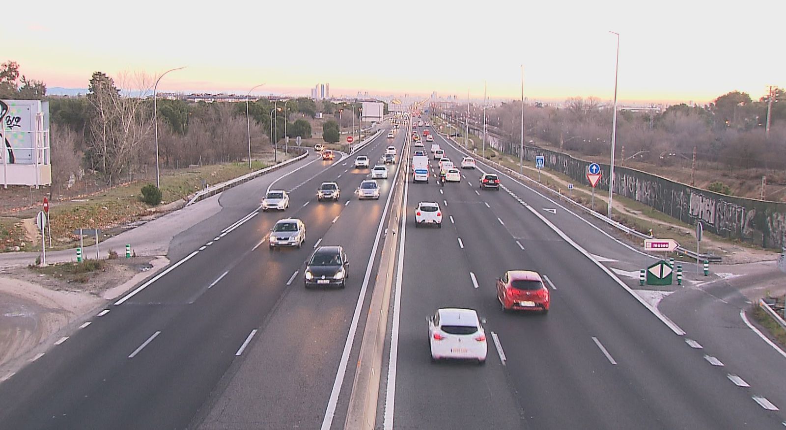 Carreteras con menos tráfico en Madrid