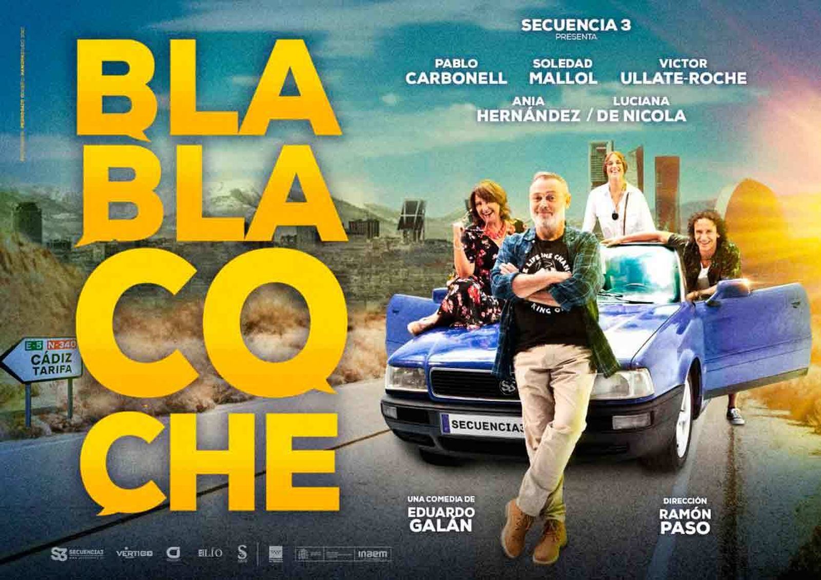 Cartel de la obra de teatro 'Blablacoche'