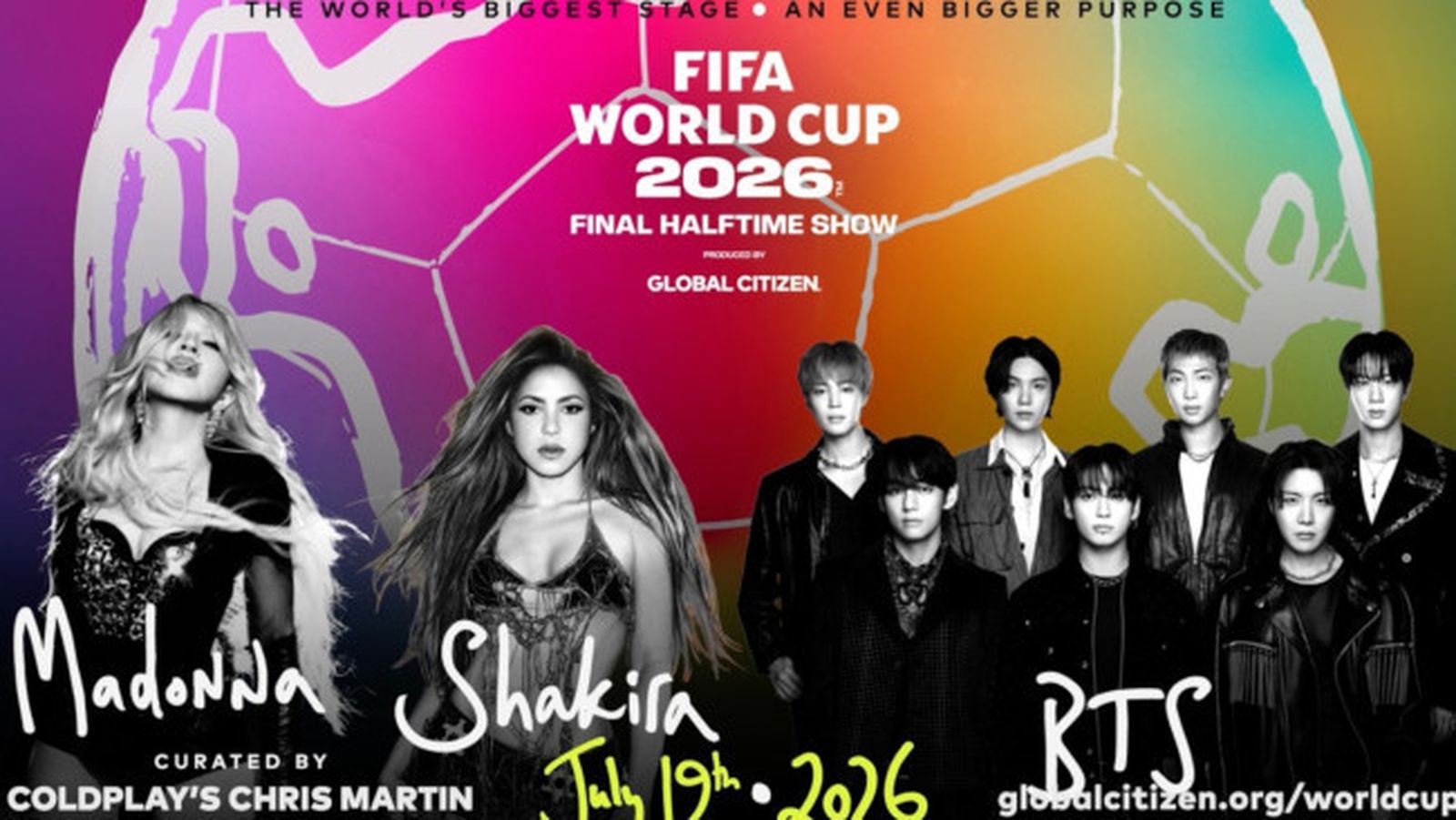 Madonna, Shakira y BTS