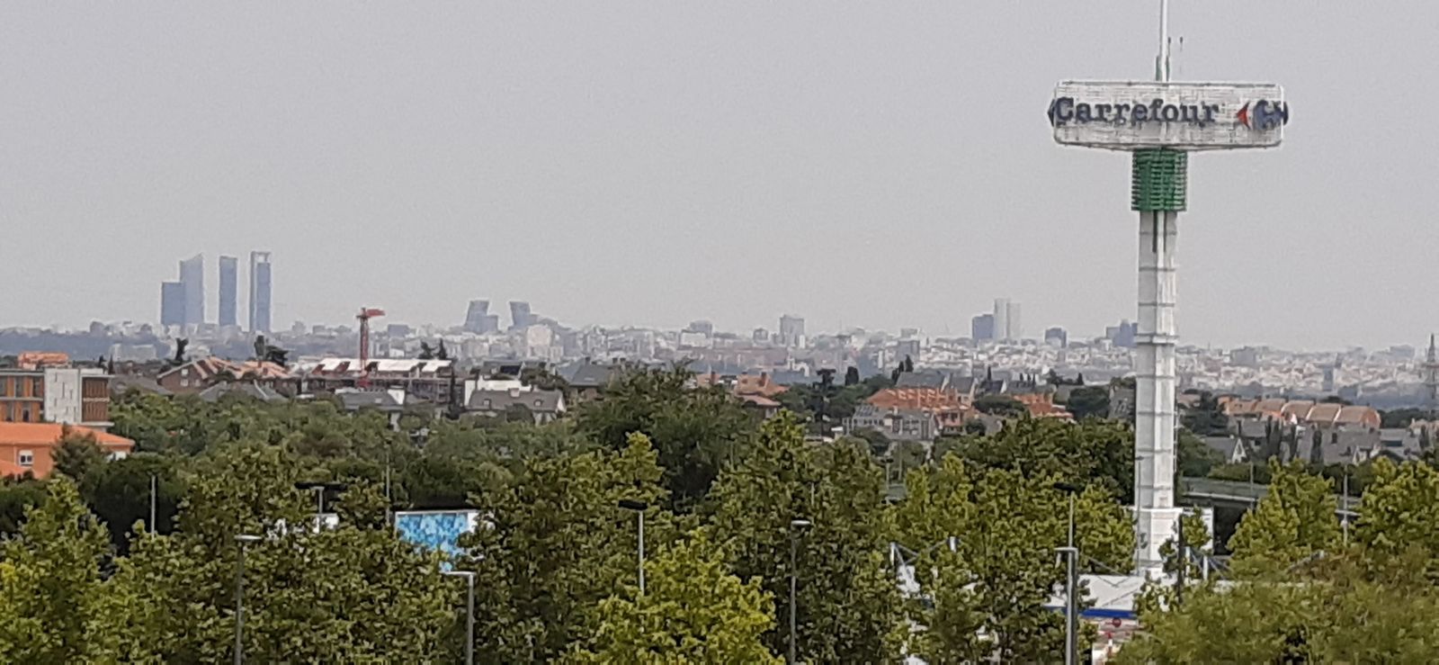 El humo del fuego en Canadá llega a Madrid