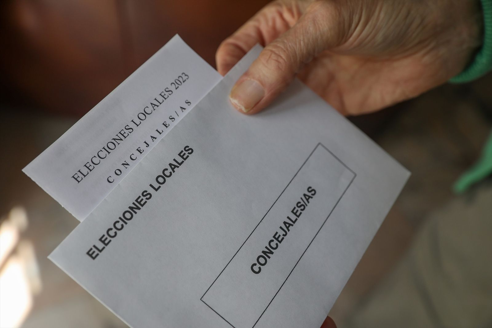 Sobre para las elecciones municipales
