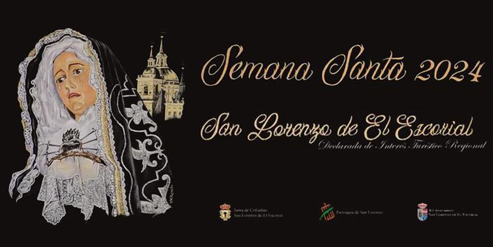 Cartel de las Semana Santa de San Lorenzo de El Escorial 2024