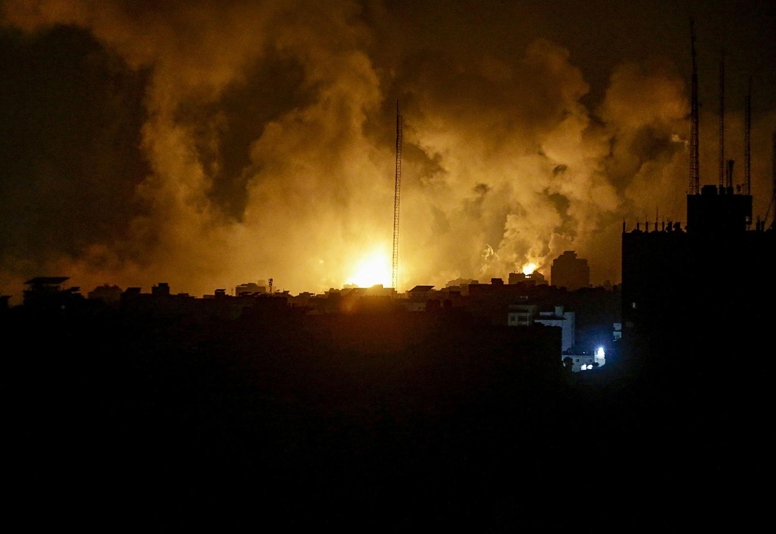 Bombardeos sobre Gaza