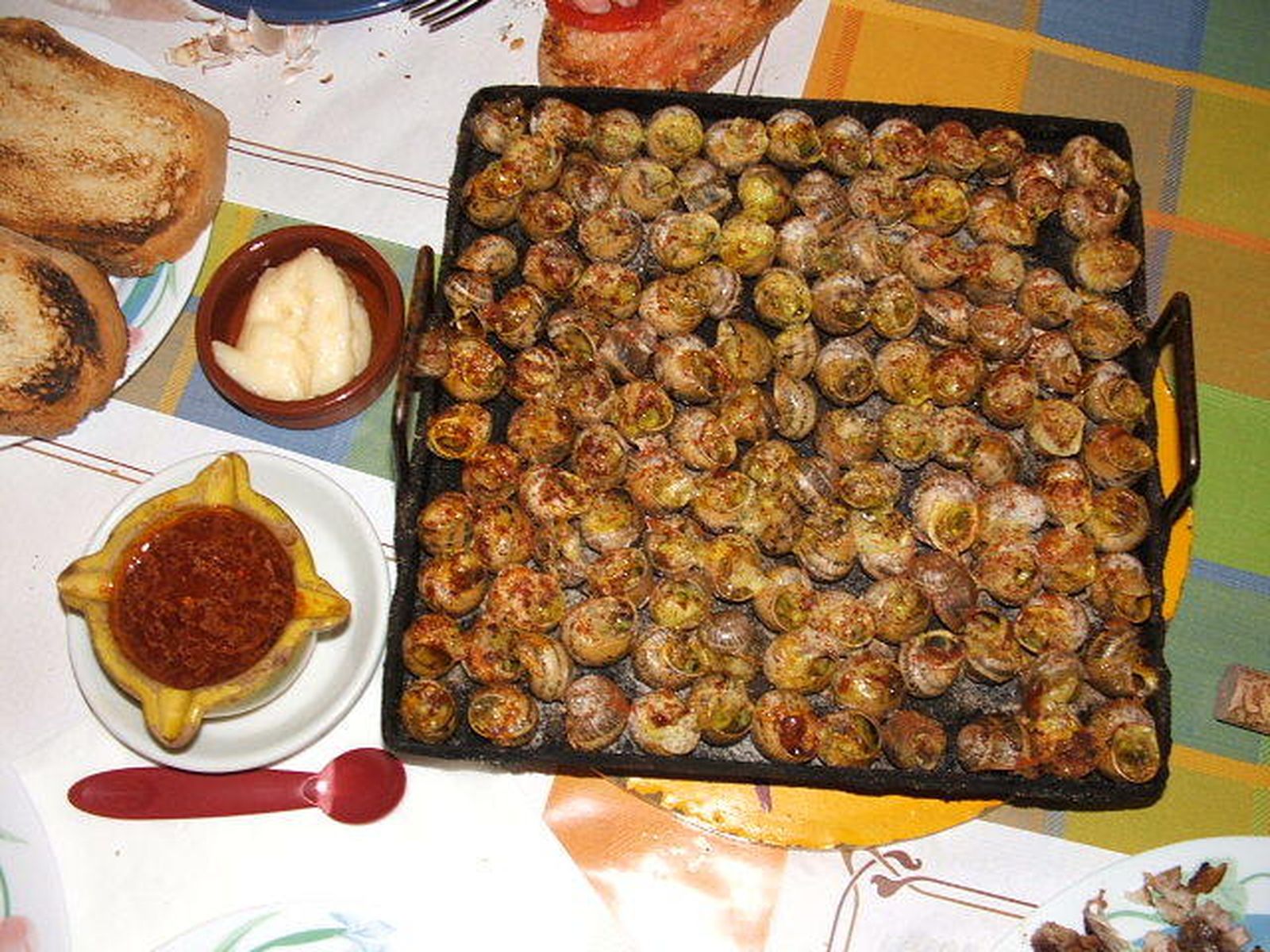 Caracoles a la llauna