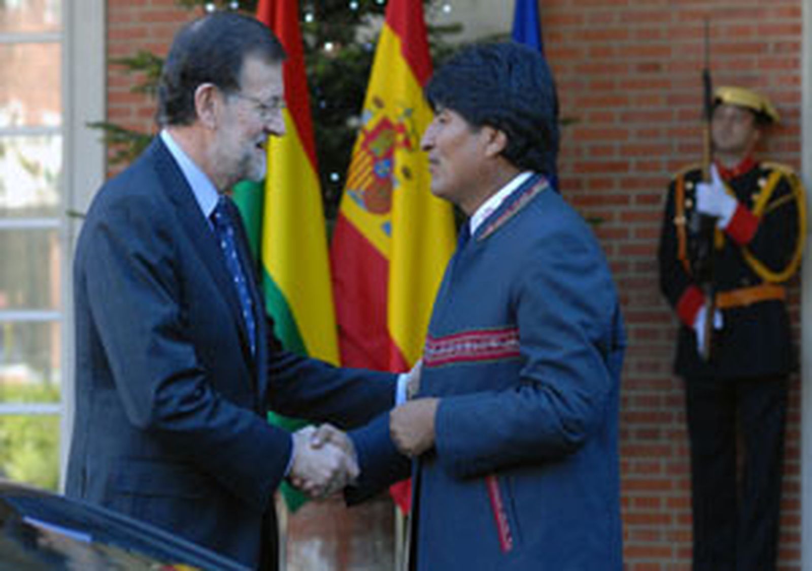 Rajoy recibe a Evo Morales