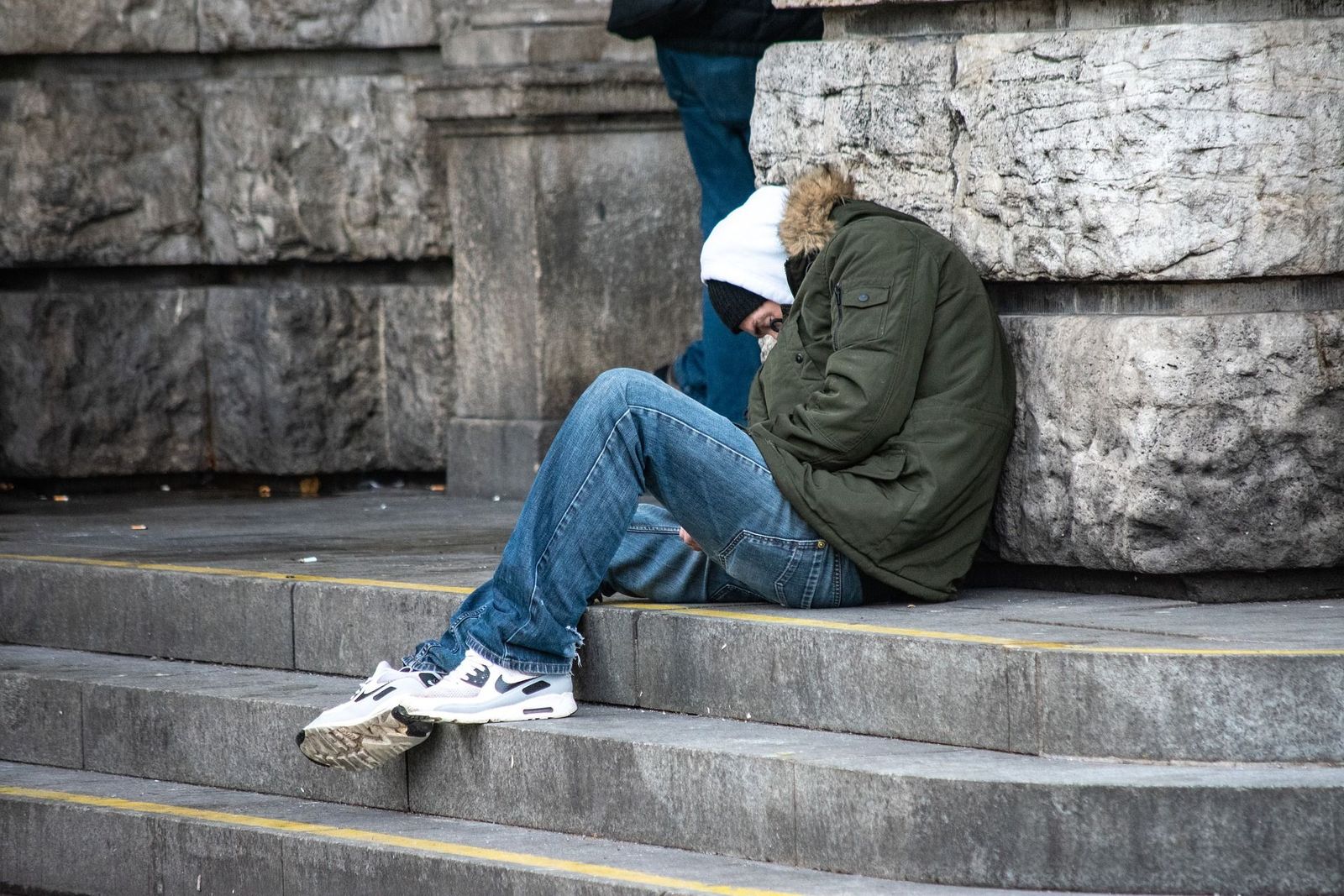 Las razones de Diego para acampar en el Paseo del Prado