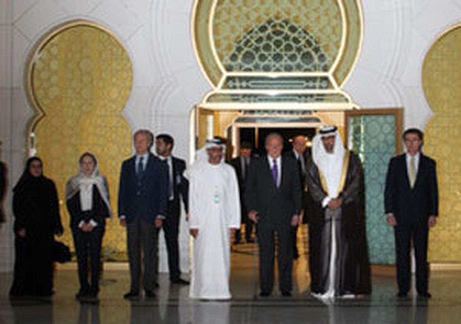 ElRey en su visita a los Emiratos Arabes