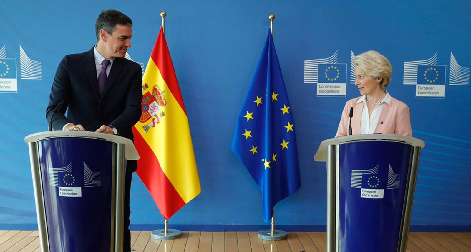 Sánchez y Von der Leyen