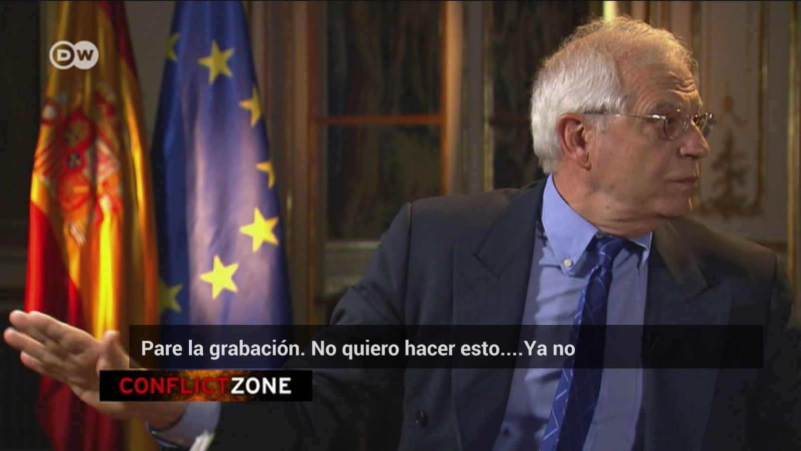 Borrell interrumpe una entrevista con la TV alemana por sus preguntas "sesgadas"