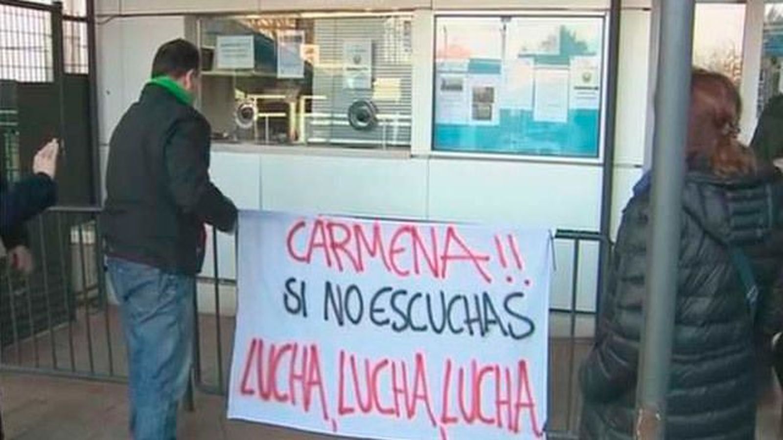 Encierro de los trabajadores del Moscardó