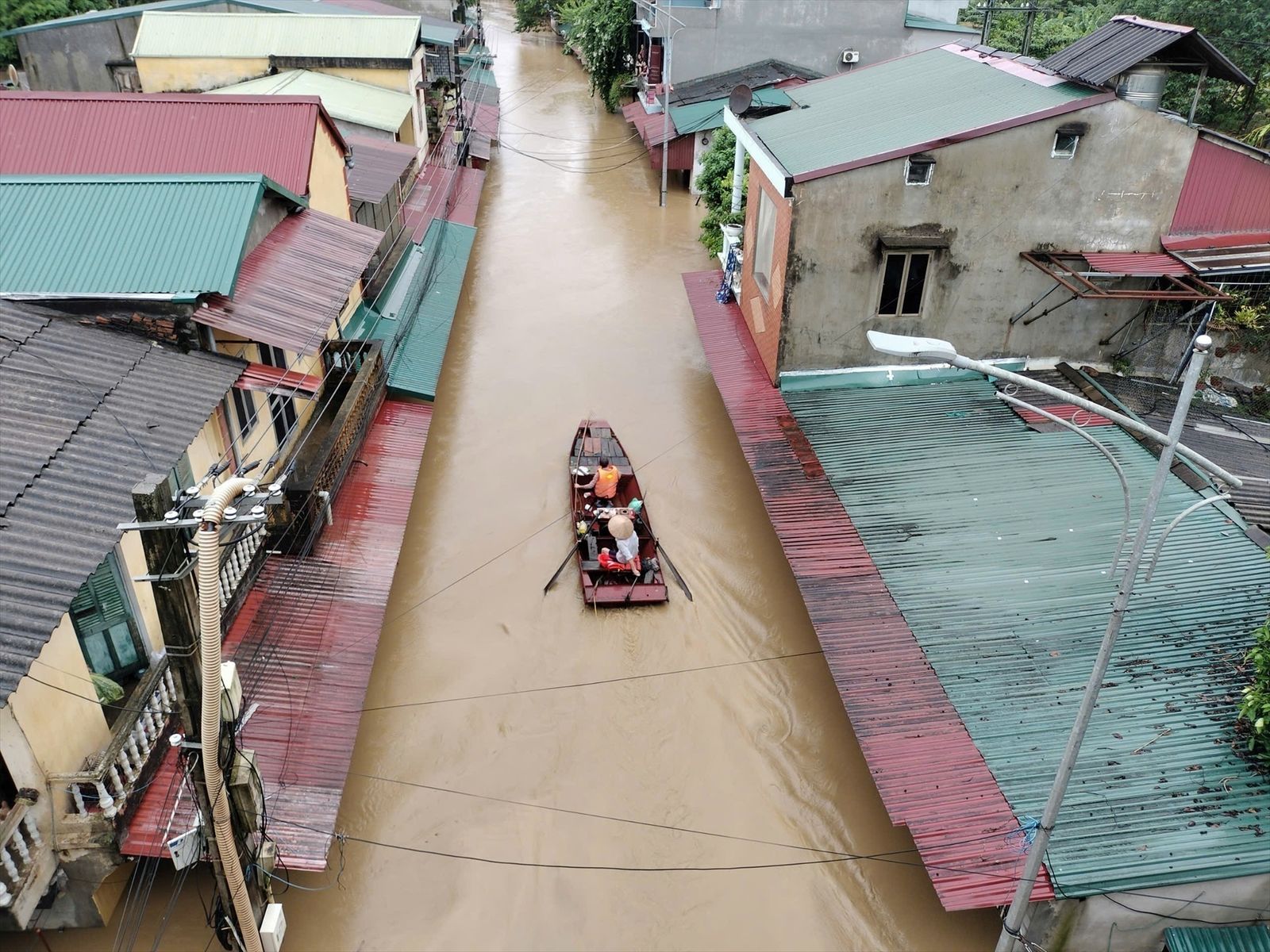 Inundaciones provocadas por el tifón 'Yagi' en la provincia de Yen Bai province, en Vietnam