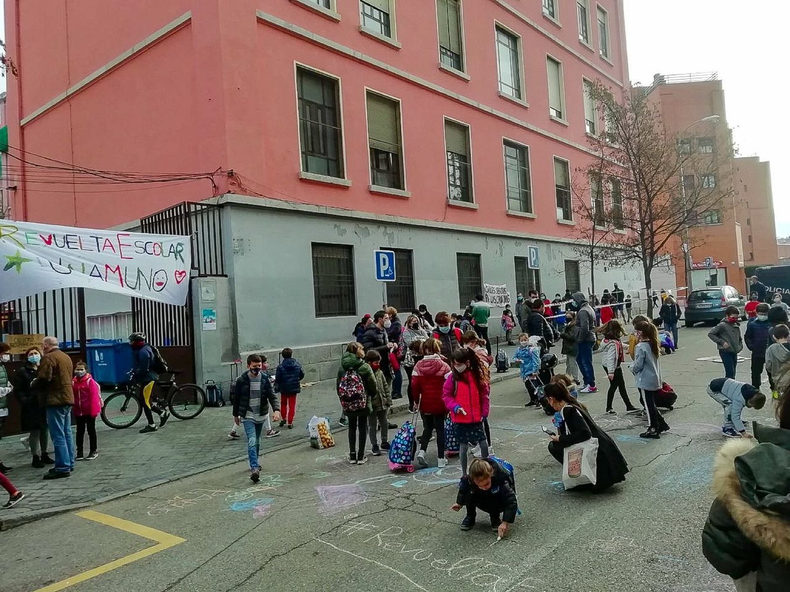 La anterior  'Revuelta Escolar' en el colegio público Unamuno, en el barrio de Delicias