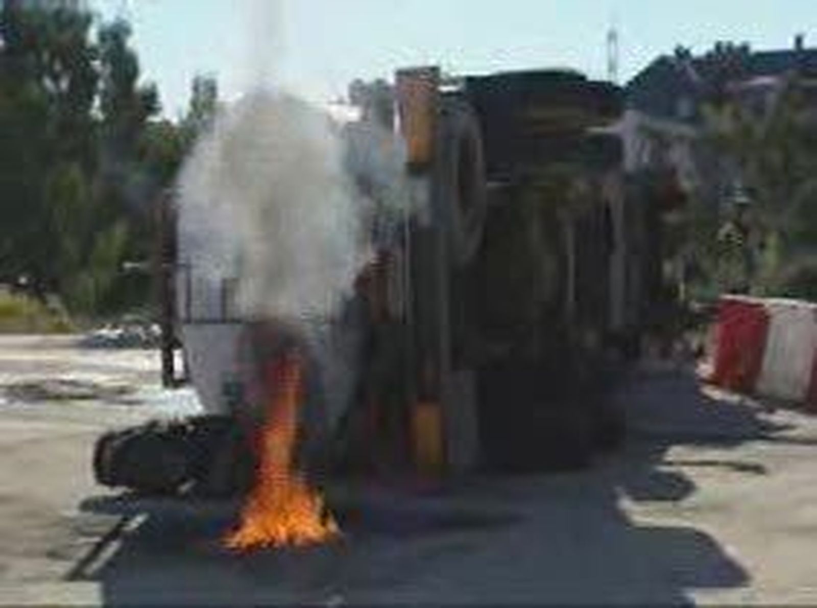 Simulacro de accidente con materias peligrosas