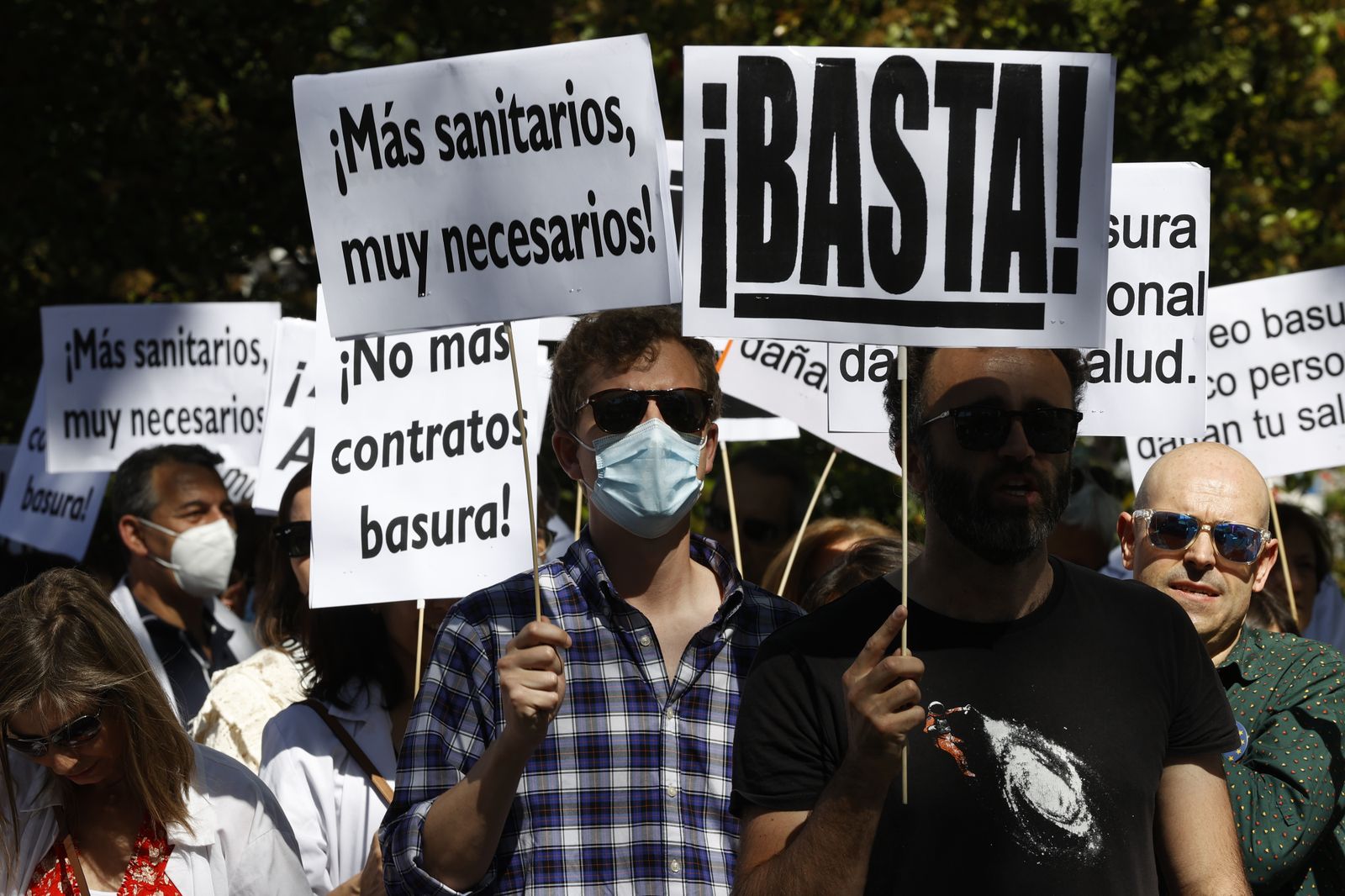 Una de las manifestaciones de la Huelga de médicos en Madrid