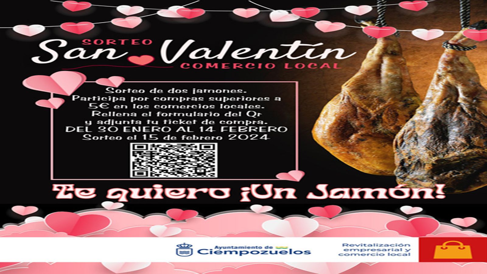 Sorteo de dos jamones en Ciempozuelos