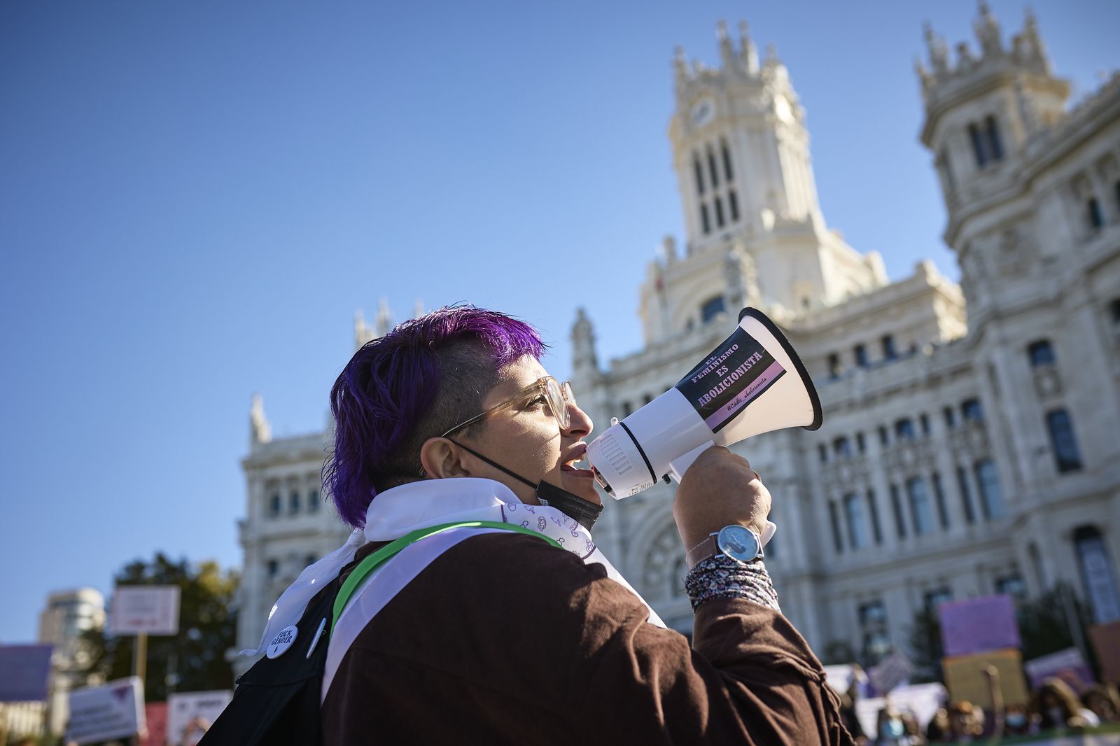 Manifestación feminista en Madrid