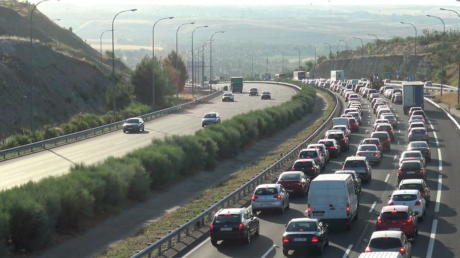 Atasco en la M-45
