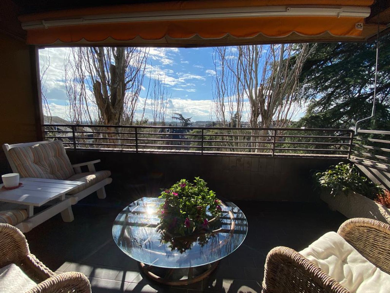 La terraza es uno de sus lugares favoritos...