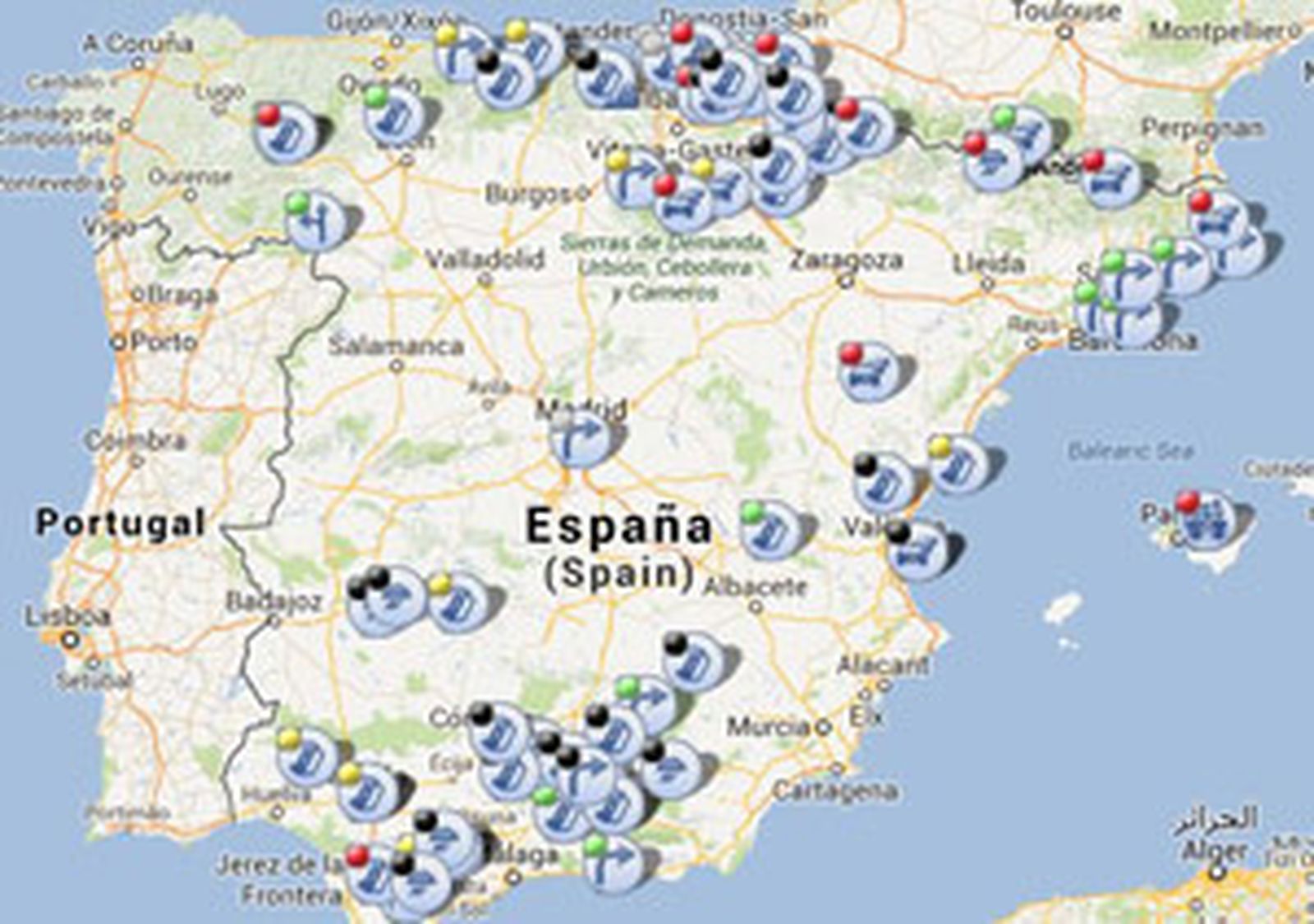 Mapa de tráfico DGT
