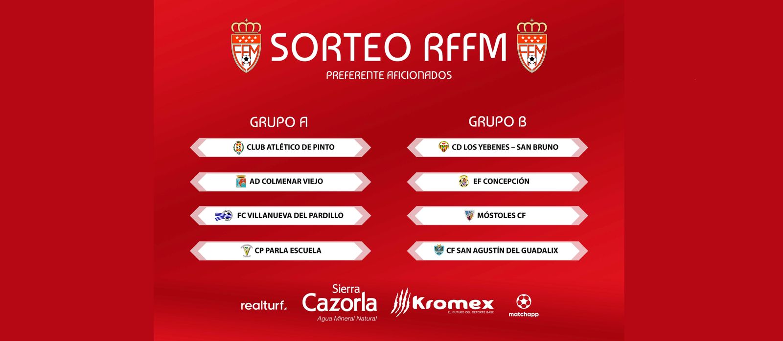 Sorteo de la Copa RFFM de Preferente