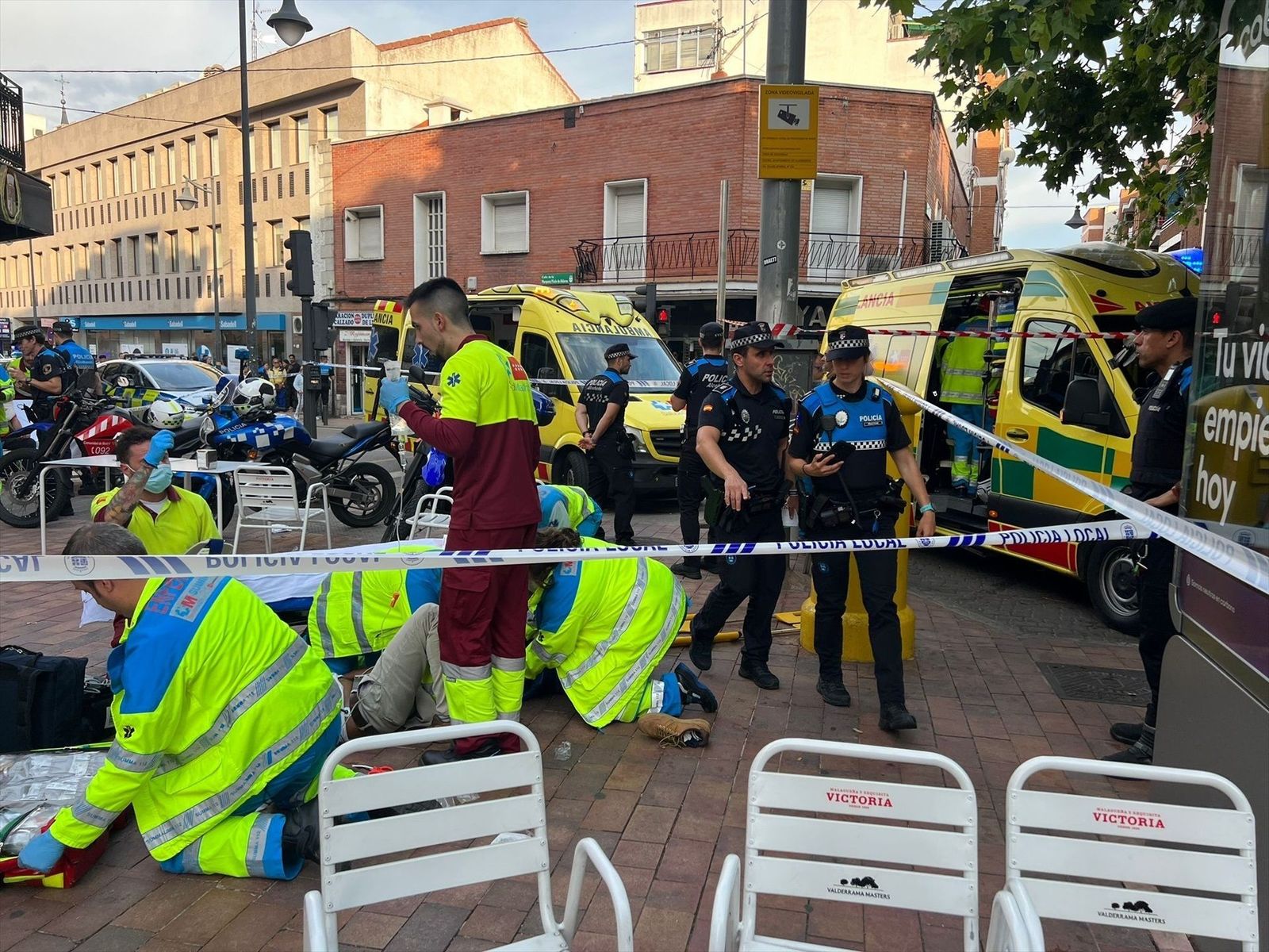Siete heridos por atropello con un quad en Alcobendas, uno muy grave