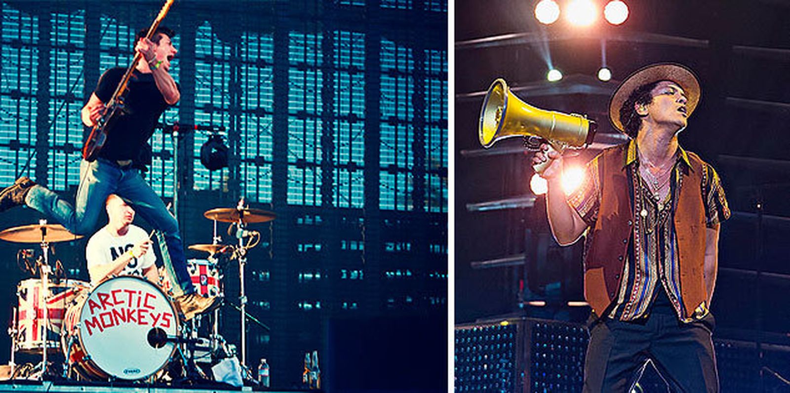 Los Arctic Monkeys y Bruno Mars