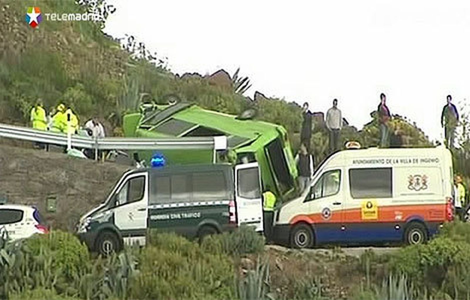 El microbus siniestrado