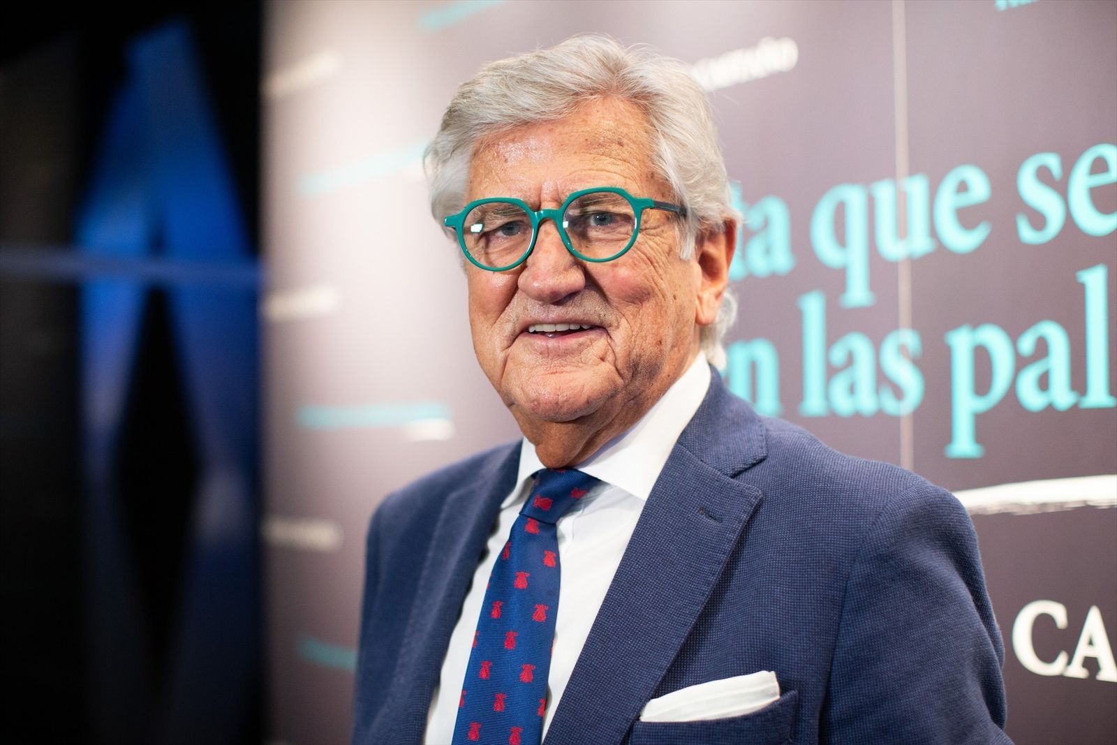 El presentador de radio y televisión y escritor, Pepe Domingo Castaño, en la presentación de su libro ‘Hasta que se me acaben las palabras’, en la sala ámbito cultural de El Corte Inglés de Callao, a 20 de enero de 2022, en Madrid (España).