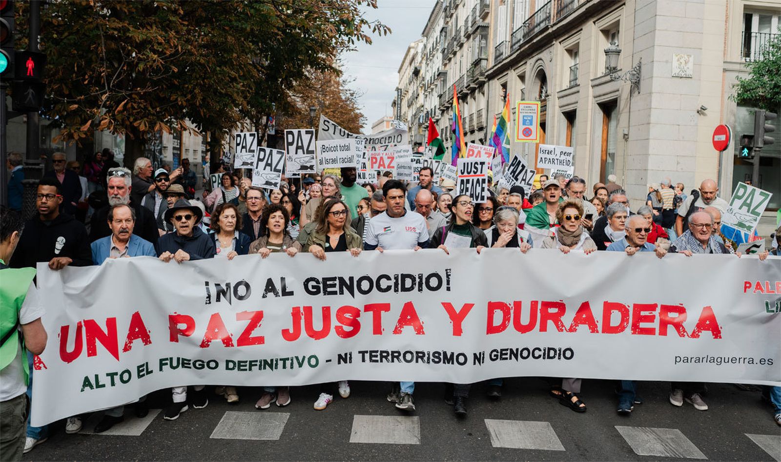 Manifestación ‘Por una paz justa’,