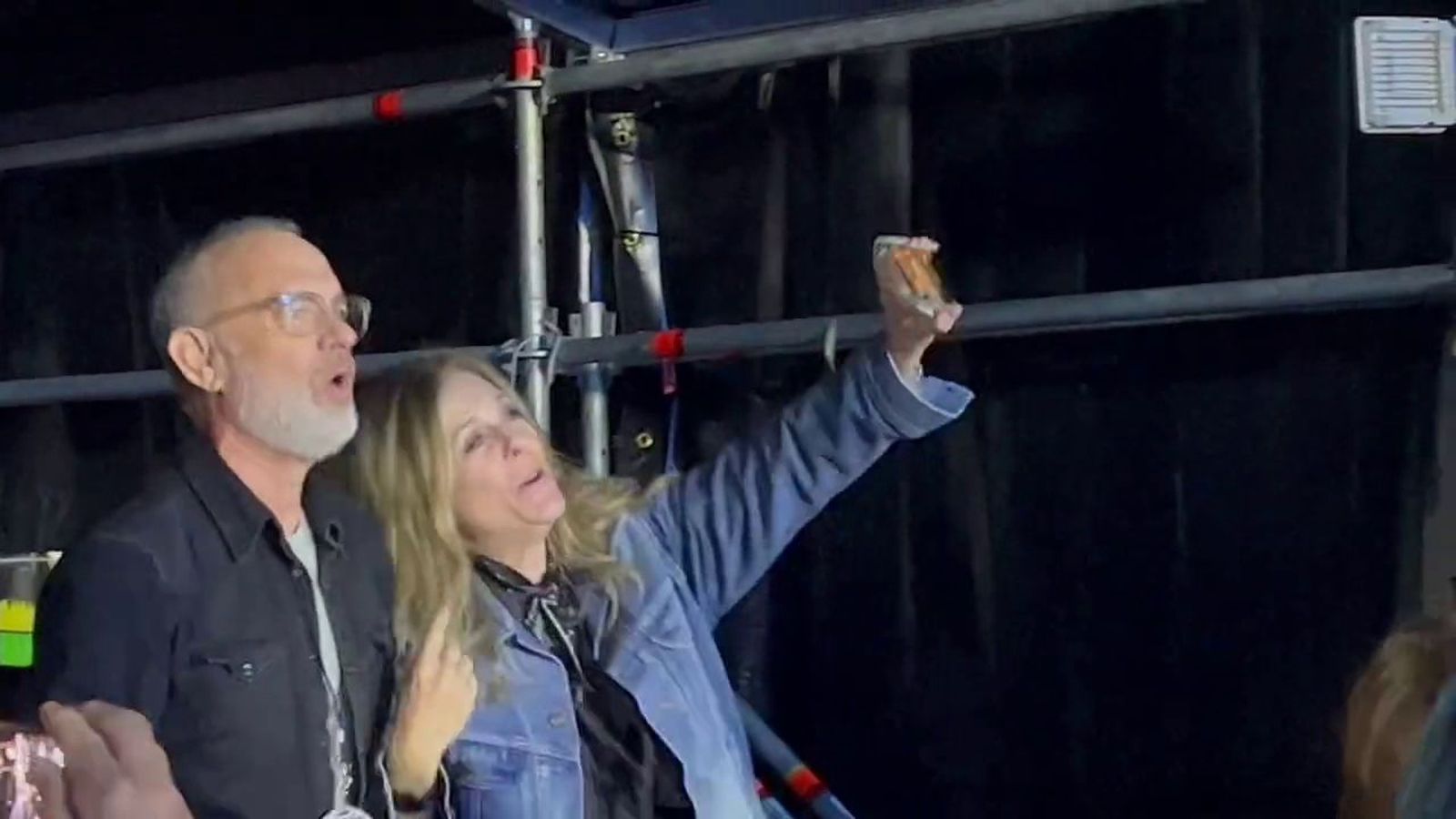 Tom Hanksen el concierto de Bruce Springsteen en Barcelona