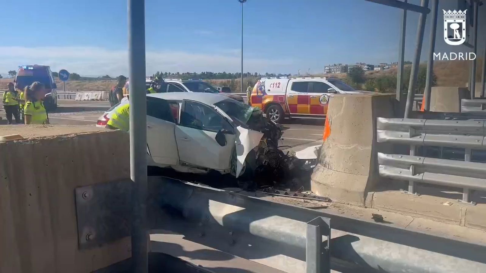 Accidente mortal en la R-3 en Vicálvaro