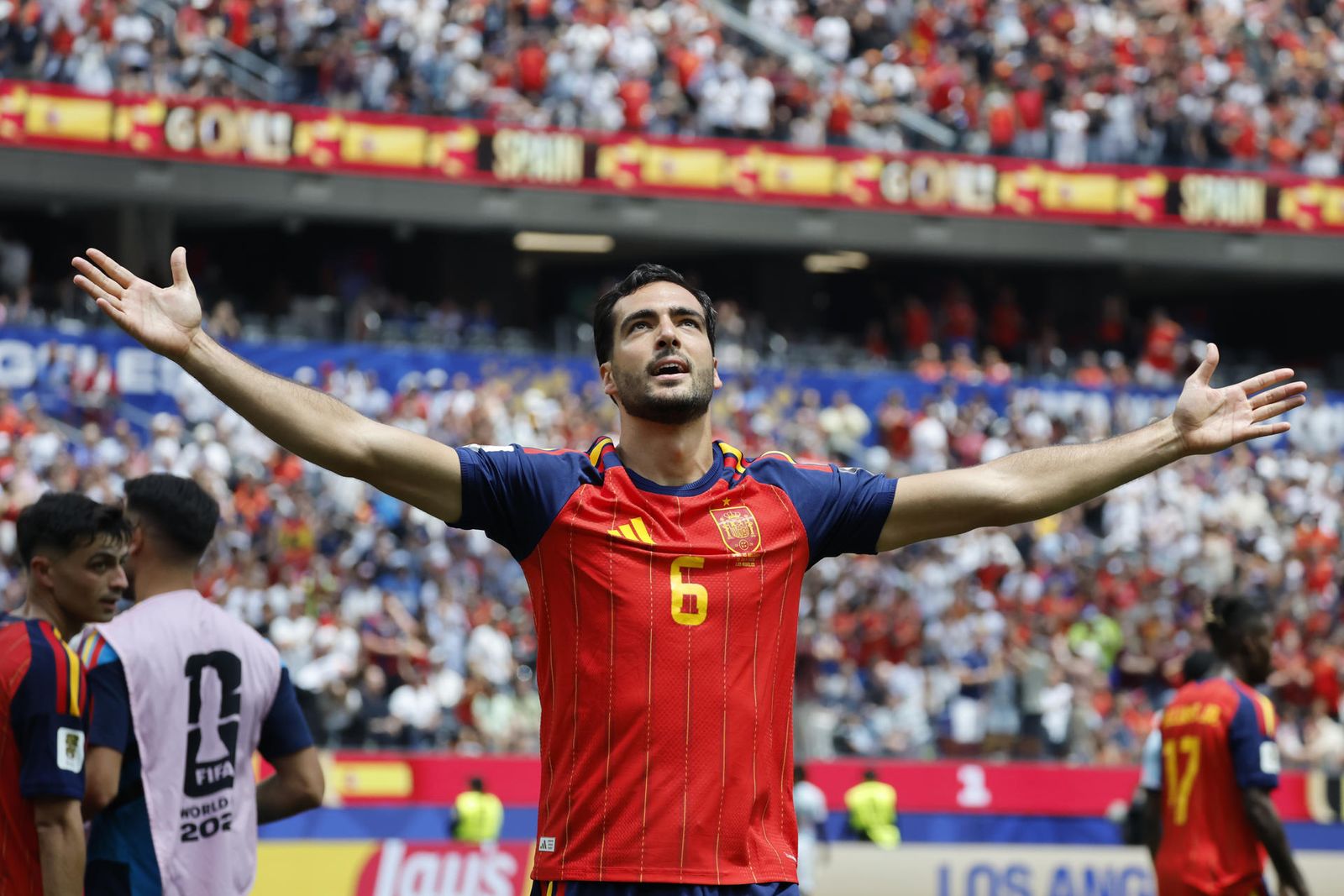 Merino, feliz