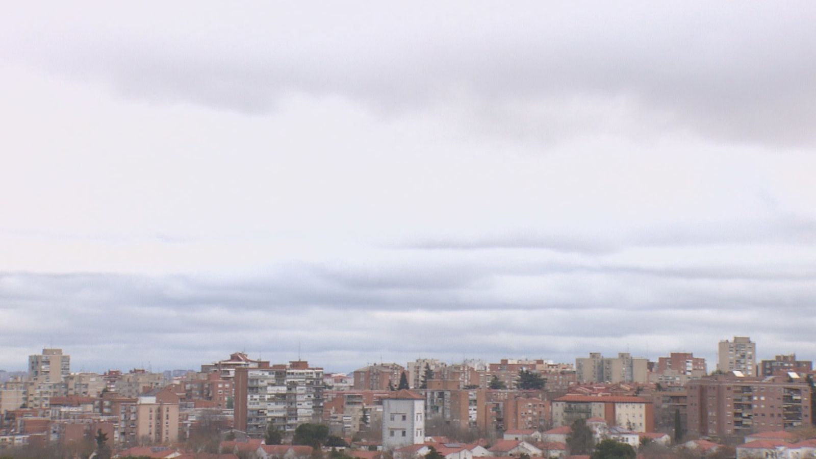 Cielo nuboso en Madrid